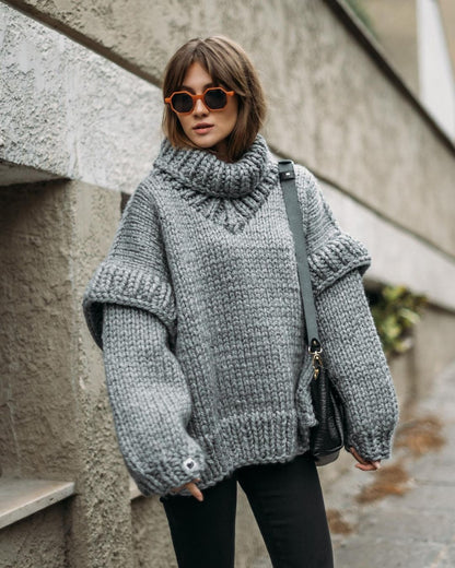 Sofia™ | Elegant Pullover med Flygande Ärmar