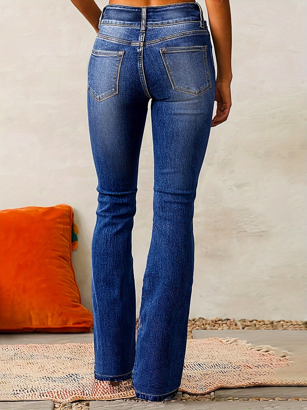 Aya™ | Högmidjade flare jeans