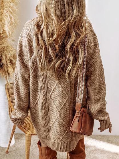 Alina™ | Stickad Oversize Klänning
