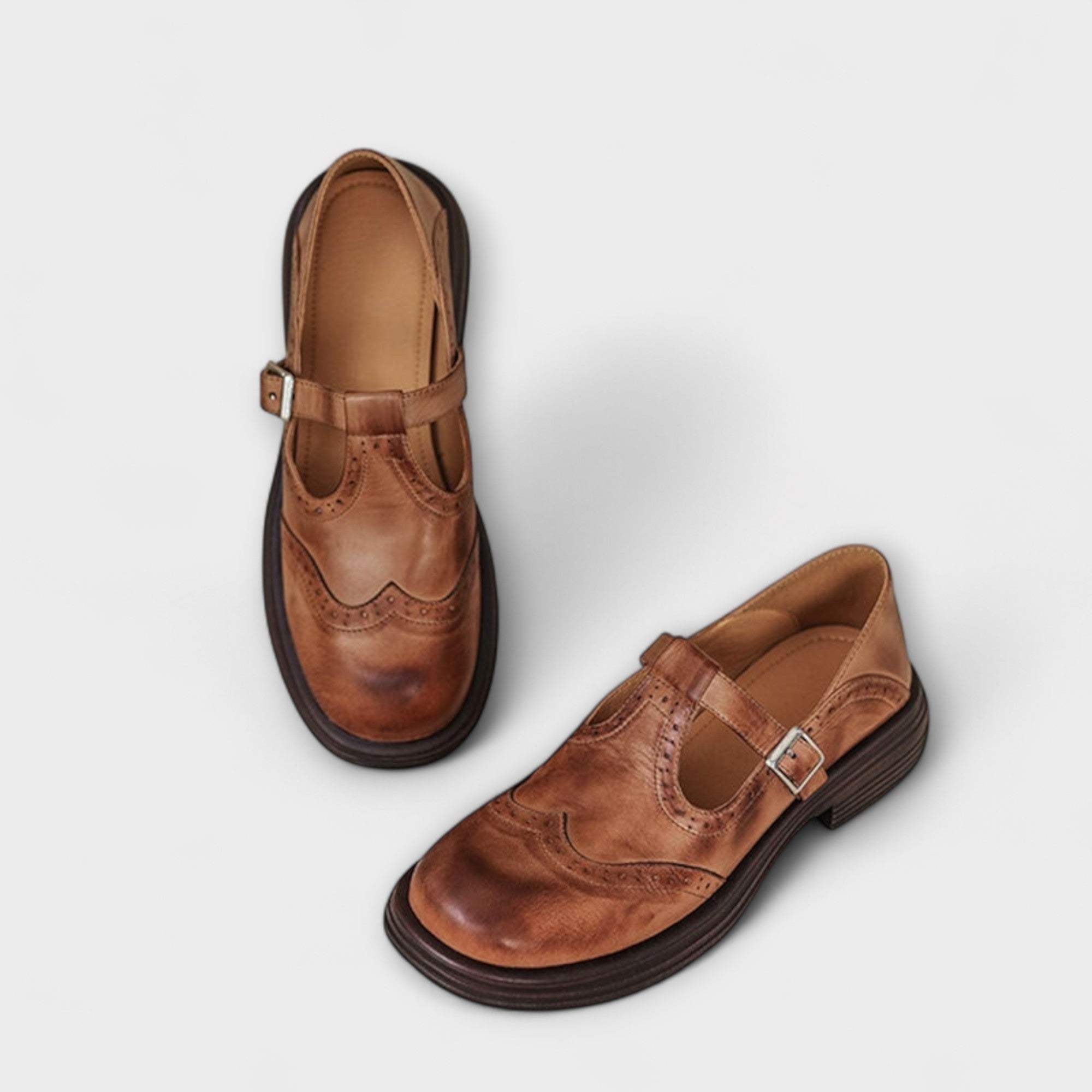 Eike™ | Klassiska T-rem läderskor